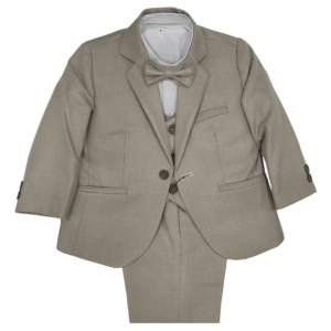 Boys' 5-Piece Formal Suit Set - BEIGE