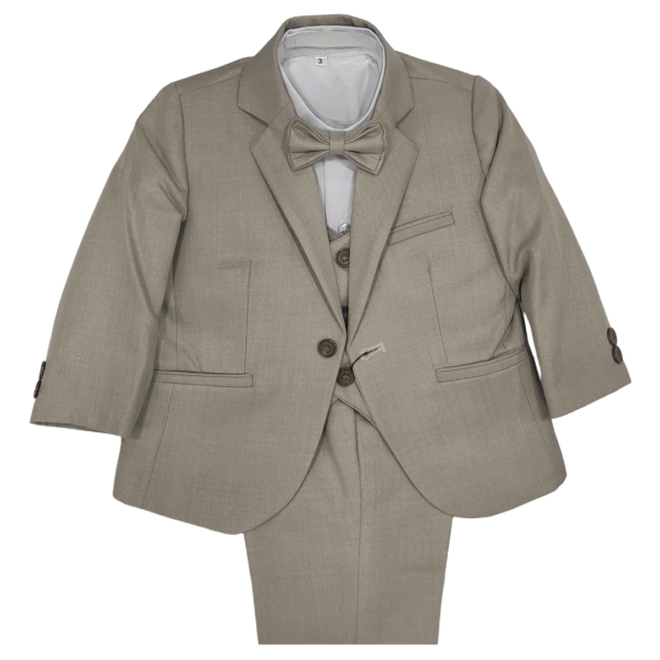 Boys' 5-Piece Formal Suit Set - BEIGE