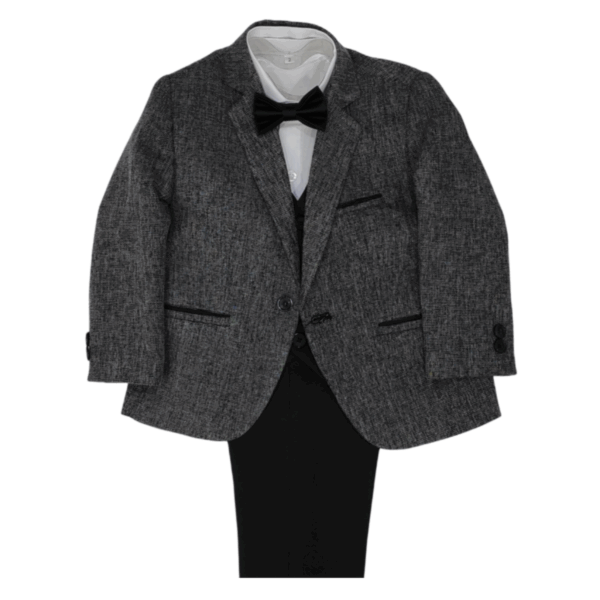Boys' 5-Piece Mix' Suit Set - GRAY